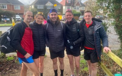 Good workout at Wokingham Half for BAC group