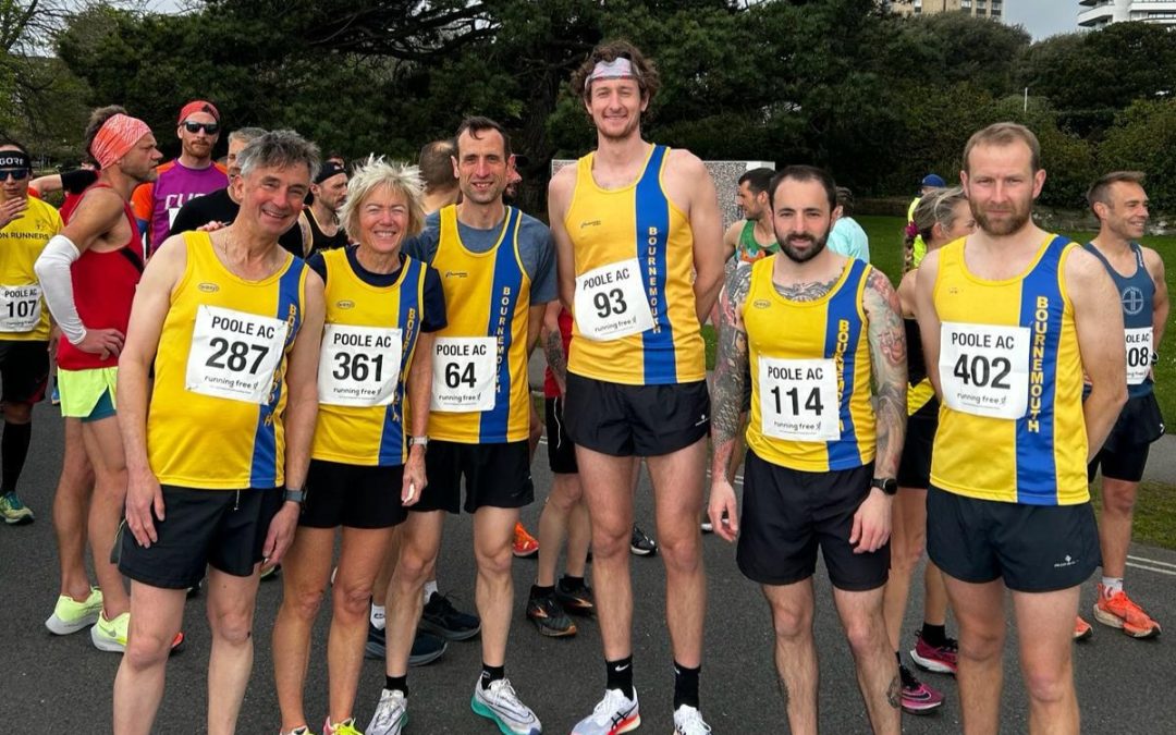 BAC brigade battle burdensome breeze at Round the Lakes 10k