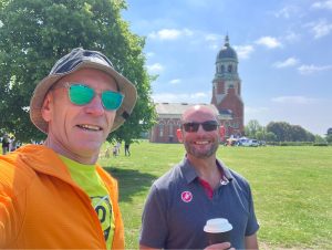 Barry Dolman and Graham Pavett at the Netley 10k