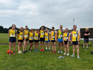 The Bournemouth AC team before the start of the race