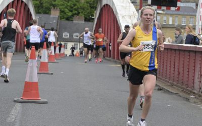 Katie going great guns in Gateshead Half Marathon