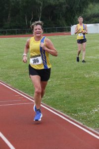 Louise Price finishing the May 5