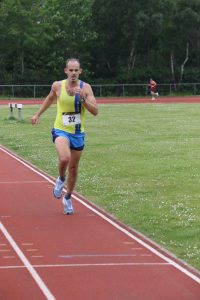 Rich Brawn heading for the finish