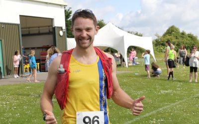 Tom Ralph flies the flag at Puddletown Plod