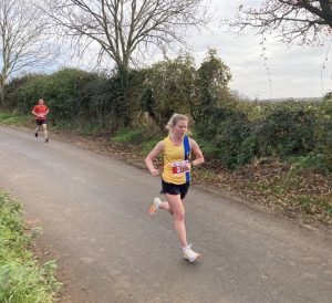 Katie Gunn in the North Dorset Village Marathon