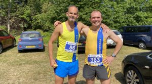 Rich Brawn and Patrick Kingston at the Netley 10k