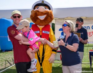 Rob Spencer collecting his trophy for second place