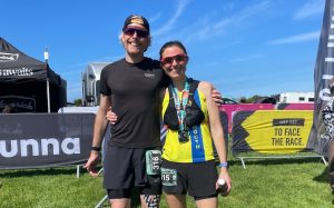 Stu and Kate Bowers at the Maverick Exmoor Goat