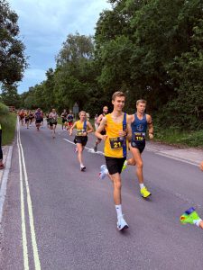 Jack Barwick and Katie Gunn in action at the Purbeck 10k