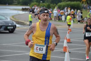 Jason Christian in action at the Poole Festival of Running Relays