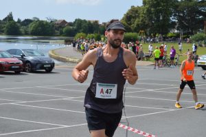 Lawrence Wickham in the Poole Festival of Running Relays