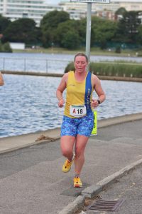 Nikki McTaggart giving her all