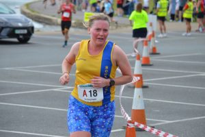 Nikki McTaggart in the Poole Festival of Running Relays