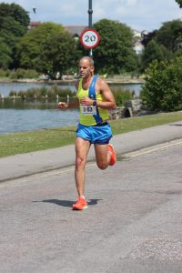 Rich Brawn on the fourth leg for The Flagging Forty Odds