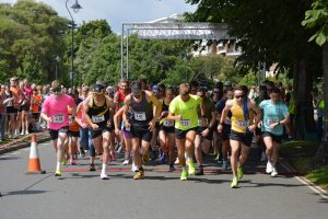 The start of the Poole Festival of Running Relays