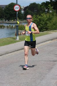 Szymon Chojnacki on the fourth leg for The Flagging Forty Odds