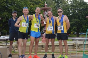 The winners of the All Male 40+ category