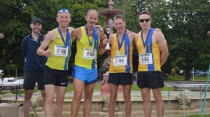 The Flagging Forty Odds with their trophy