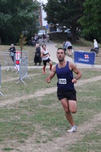 Daniel Thomas coming in in second place