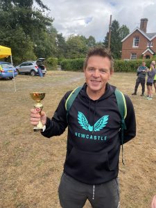Rich Nelson with the HRRL Championship trophy