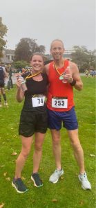 Clint Taylor after the Round the Lakes 10k