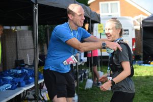 Clint and Zoe are happy after completing Run to the Sea