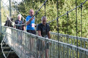 Clint Taylor crosses the bridge in Run to the Sea