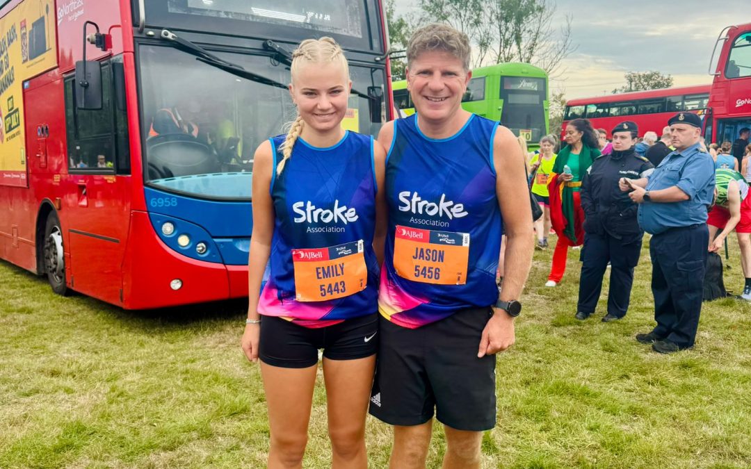 Leon Louis, Emily and Jason show some heart at Great North Run