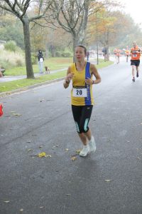 Helen Beddoe in the Round the Lakes 10k