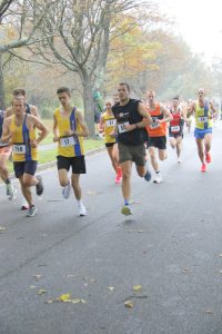 Louis Suggett and Jack Barwick in the Round the Lakes 10k