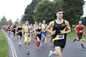 Some of the Bournemouth AC members starting the Round the Lakes 10k