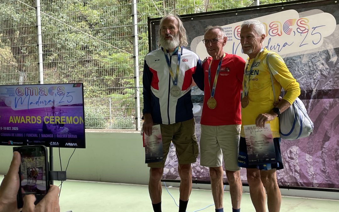 Geoff Newton collects five medals at European Masters Championships