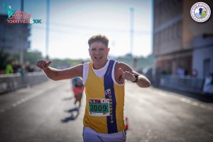 Jason Coltman completing the Torrevieja 10k
