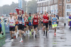 Lewis Clarke of Poole Runners leads the way