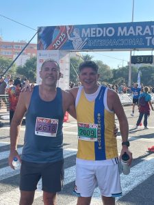 Stuart Stone and Jason Coltman after the Torrevieja 10k