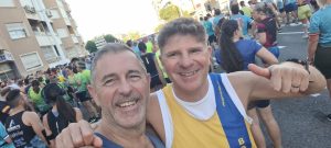 Stuart Stone and Jason Coltman at the Torrevieja 10k