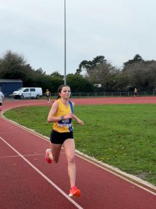 Amelia Lawrence completing the Boscombe 10k