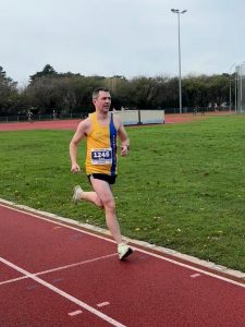 David Crowther finishing the Boscombe 10k