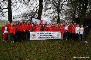 The England team for the British & Irish Masters Cross Country International