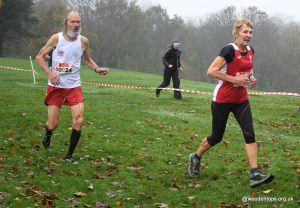 Geoff Newton competing in the British & Irish Masters Cross Country International
