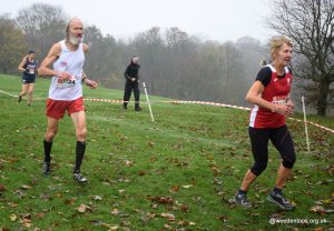 Geoff Newton competing in the British & Irish Masters Cross Country International