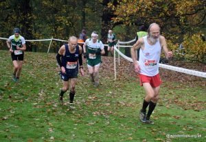 Geoff Newton in action at the British & Irish Masters Cross Country