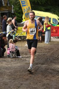 Jack Davis finishing the Totton 10k