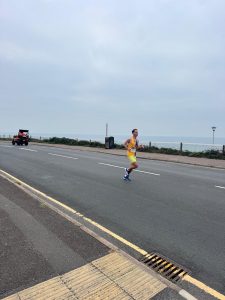Nicolay Rusnachenko on the Overcliff in the Bournemouth Coastal Ten 10k