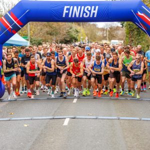 The start of the Gosport Half Marathon