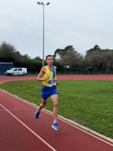 Stu Nicholas finishing the Boscombe 10k