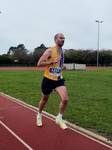 Tom Sclanders finishing the Boscombe 10k