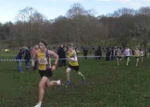 Isaac May in action in the Under 17 Men's race at the Southern Cross Country Champs