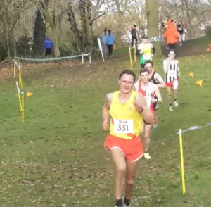 Jonathan Cornish in the Senior Men's race at the Southern Cross Country Championships