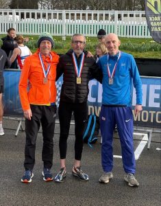 Barry Dolman in the top three MV55s at the British Masters 10k Championships